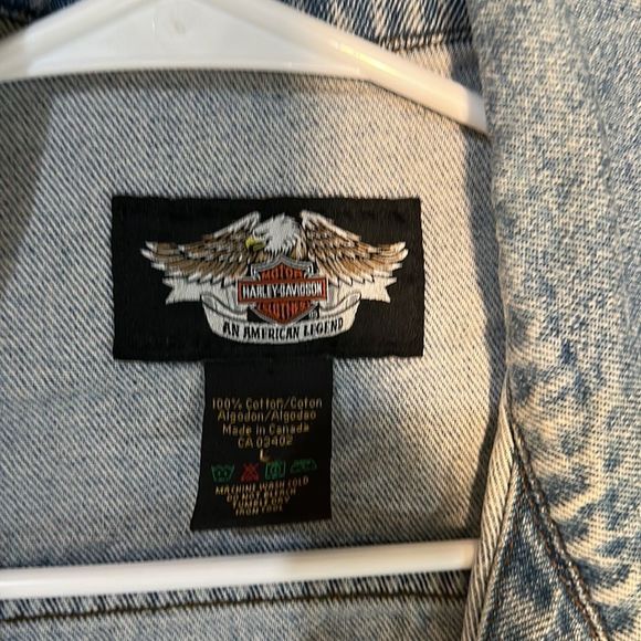 Harley Davidson Jean jacket size large - Picture 5 of 7